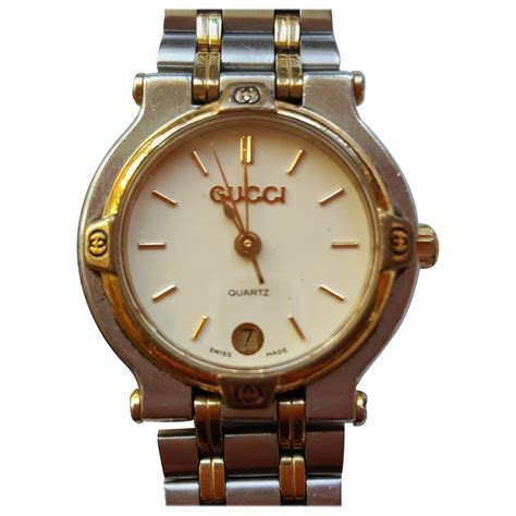 pprice on a womans gucci watch white gold 1992|Gucci Gold Wristwatches with Vintage for sale .